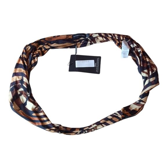 PrettyLittleThing Tiger Print Jersey Halter Top - Picture 4 of 4